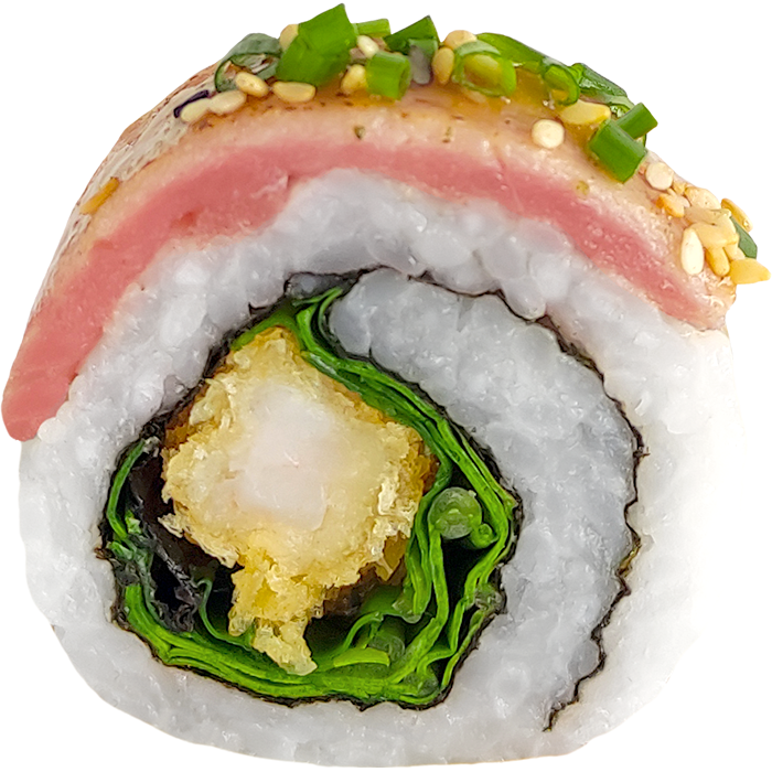 rollo de sushi soy tuna