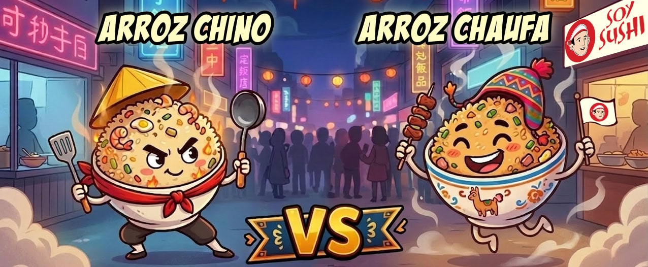 Arroz chino vs arroz chaufa soy sushi