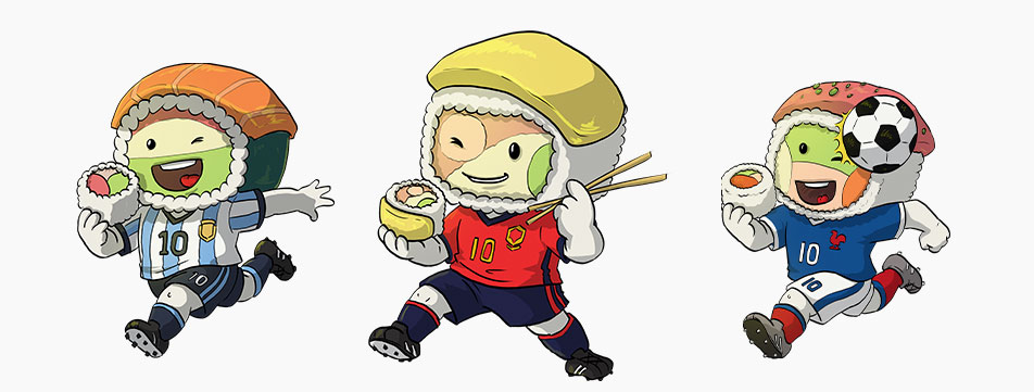 rollos futboleros soy sushi